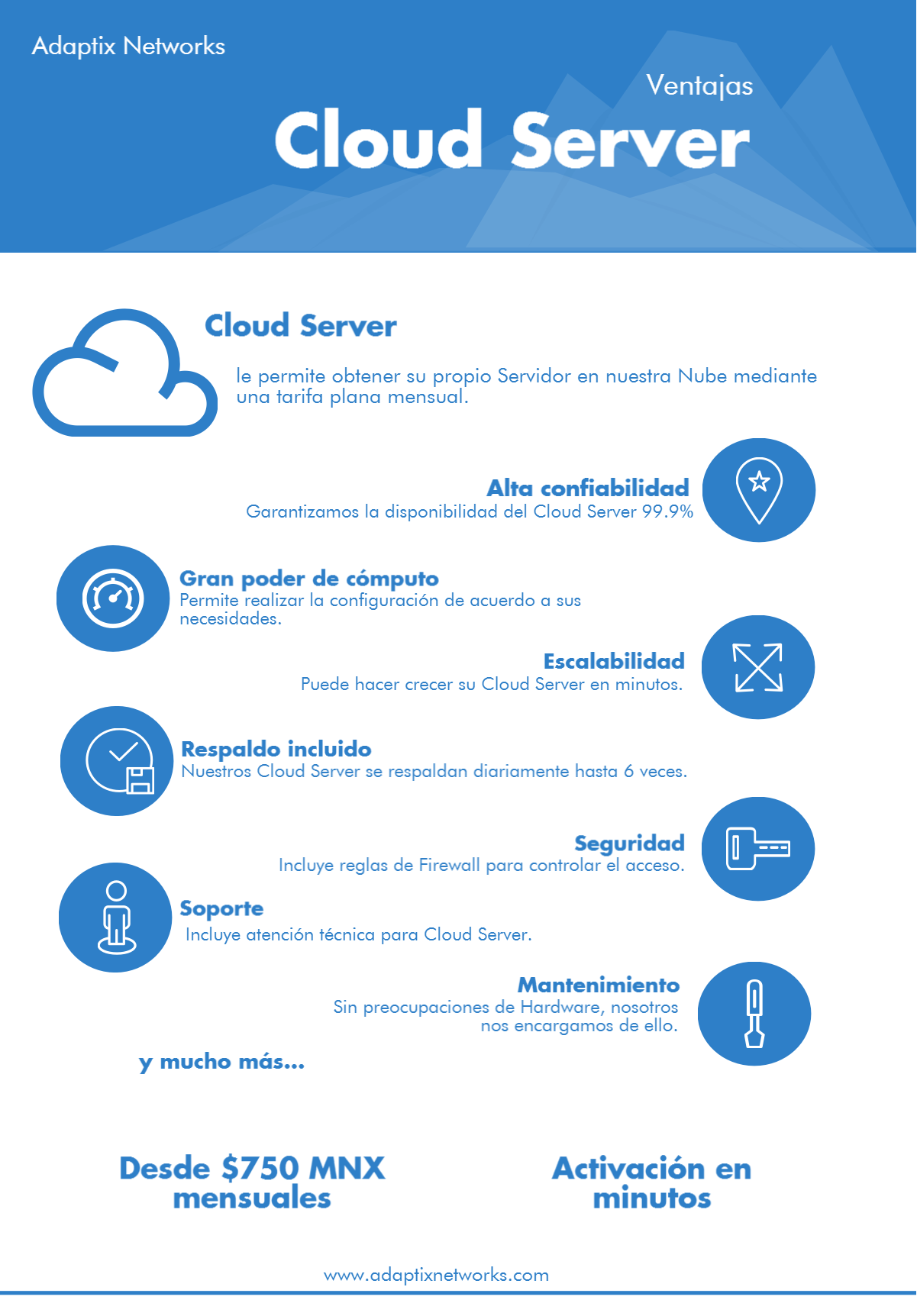 cloud server adaptix networks